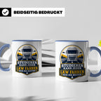 LKW Tasse Studieren kann jeder LKW fahren nur die Besten - G – Blau [farbe:blau]