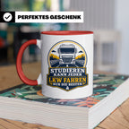 LKW Tasse Studieren kann jeder LKW fahren nur die Besten - G – Rot [farbe:rot]