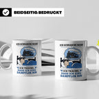 Eisenbahn Tasse Schnarche nicht - träume dass ich eine Dampf – Weiß [farbe:weiß]