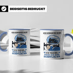 Eisenbahn Tasse Schnarche nicht - träume dass ich eine Dampf – Blau [farbe:blau]