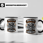 Motorrad Tasse Biker werden nicht grau das ist Chrom - Lusti – Schwarz [farbe:schwarz]