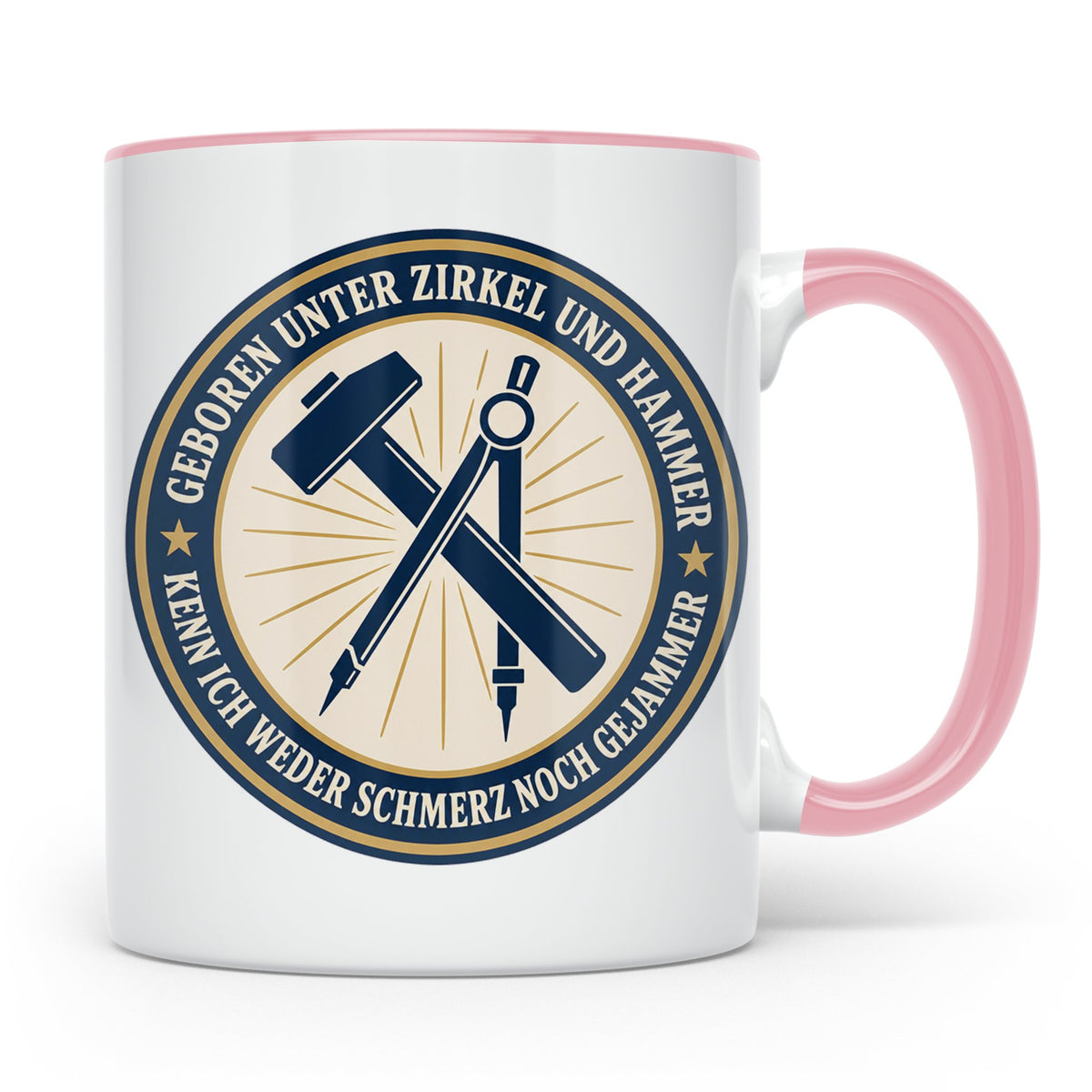 Ossi Tasse Geboren unter Zirkel und Hammer kenn ich weder Sc – Rosa [farbe:rosa]