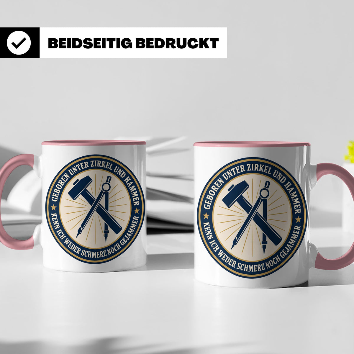 Ossi Tasse Geboren unter Zirkel und Hammer kenn ich weder Sc – Rosa [farbe:rosa]