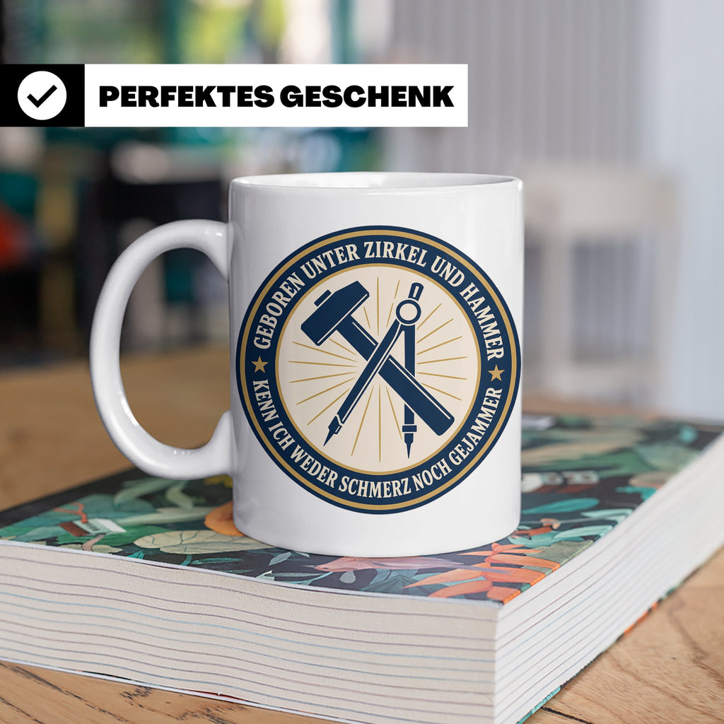 Ossi Tasse Geboren unter Zirkel und Hammer kenn ich weder Sc – Weiß [farbe:weiß]