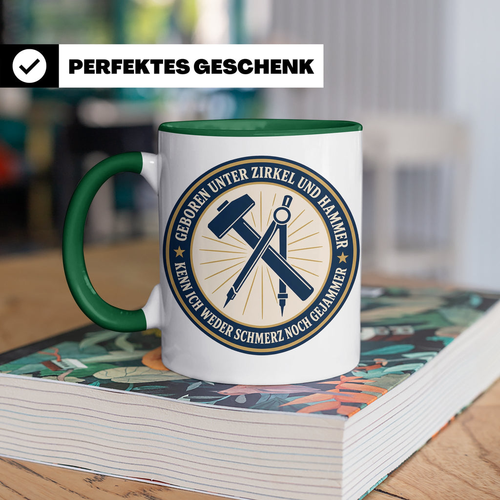 Ossi Tasse Geboren unter Zirkel und Hammer kenn ich weder Sc – Grün [farbe:grün]