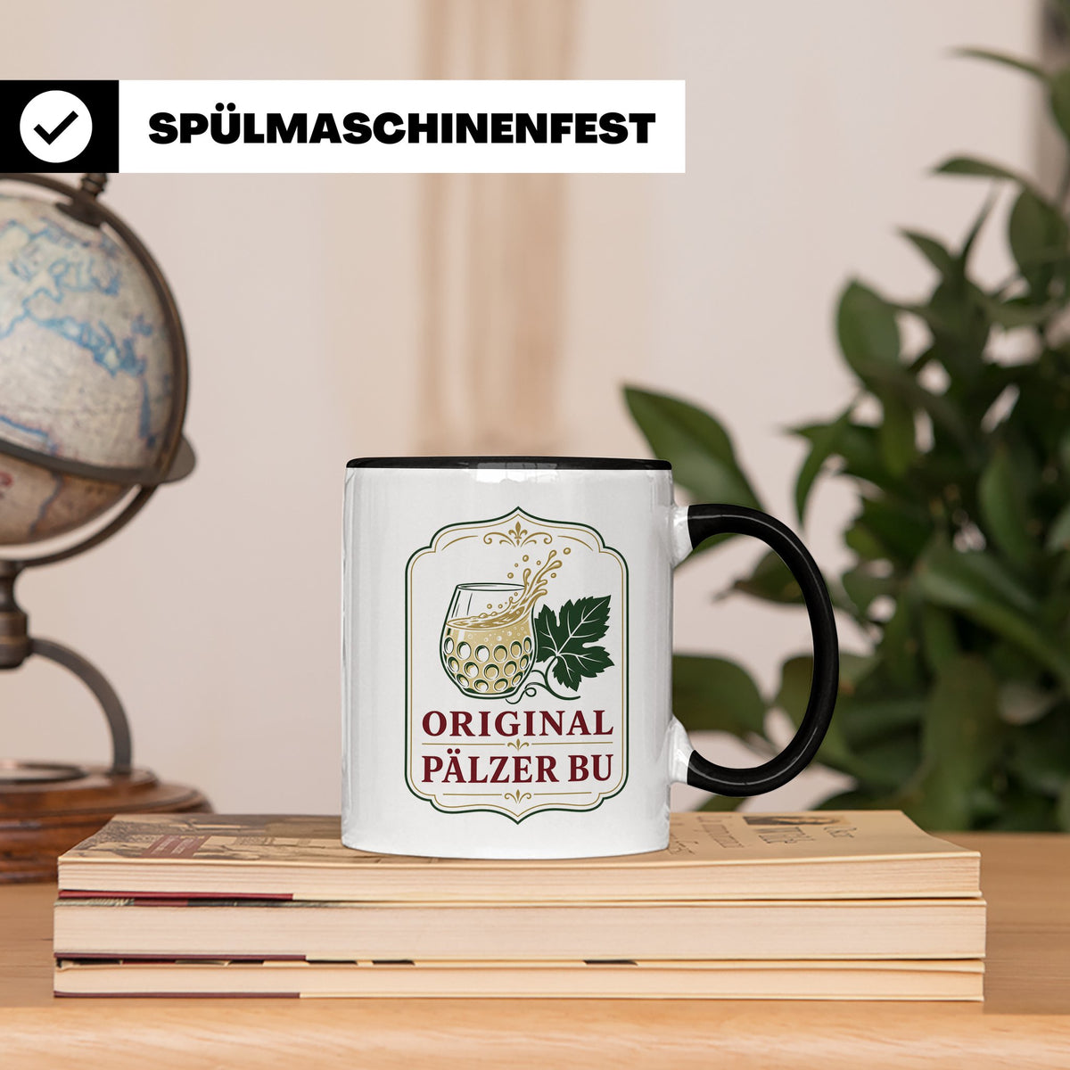 Pfalz Tasse Original Pälzer Bu - Pfälzer Dialekt Geschenk fü – Schwarz [farbe:schwarz]