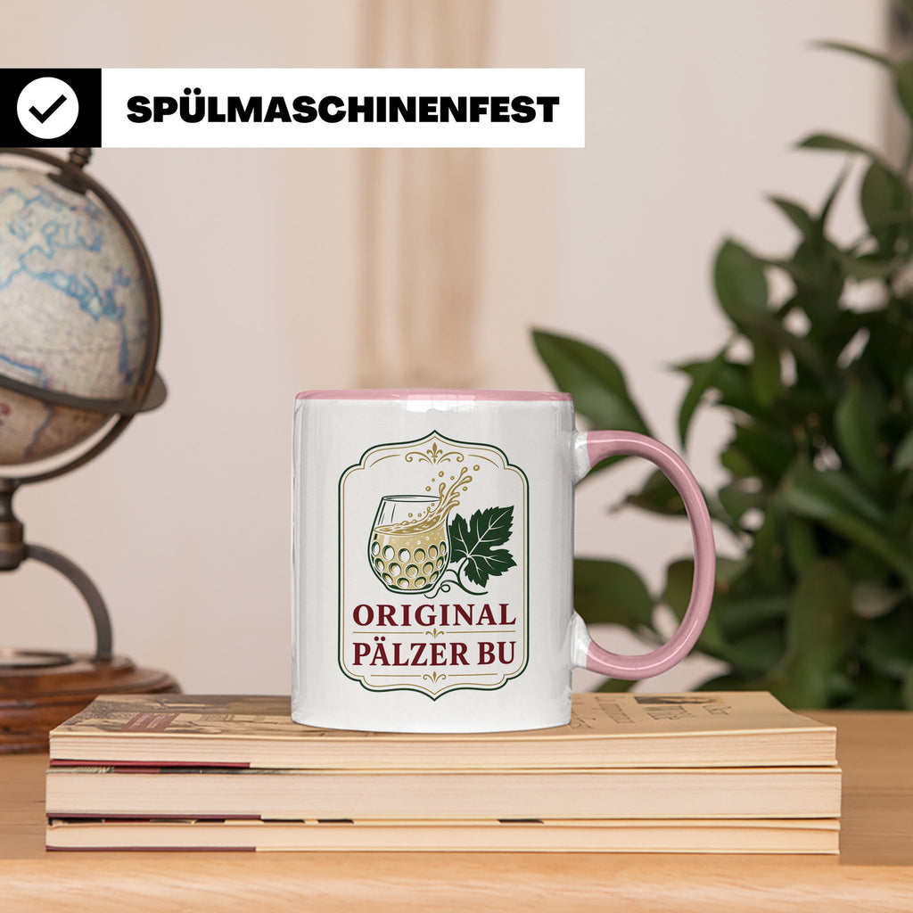 Pfalz Tasse Original Pälzer Bu - Pfälzer Dialekt Geschenk fü – Rosa [farbe:rosa]