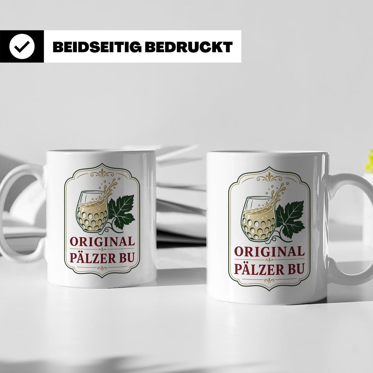 Pfalz Tasse Original Pälzer Bu - Pfälzer Dialekt Geschenk fü – Weiß [farbe:weiß]