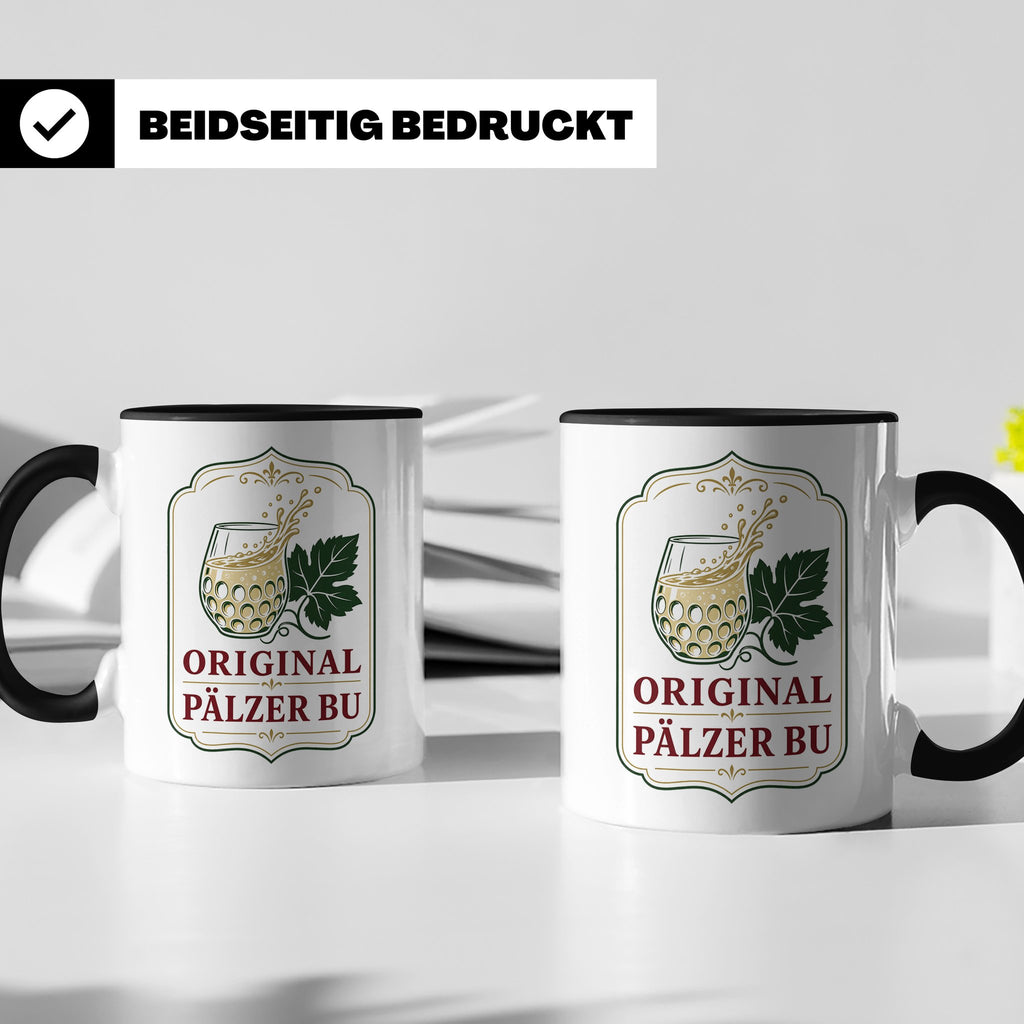 Pfalz Tasse Original Pälzer Bu - Pfälzer Dialekt Geschenk fü – Schwarz [farbe:schwarz]