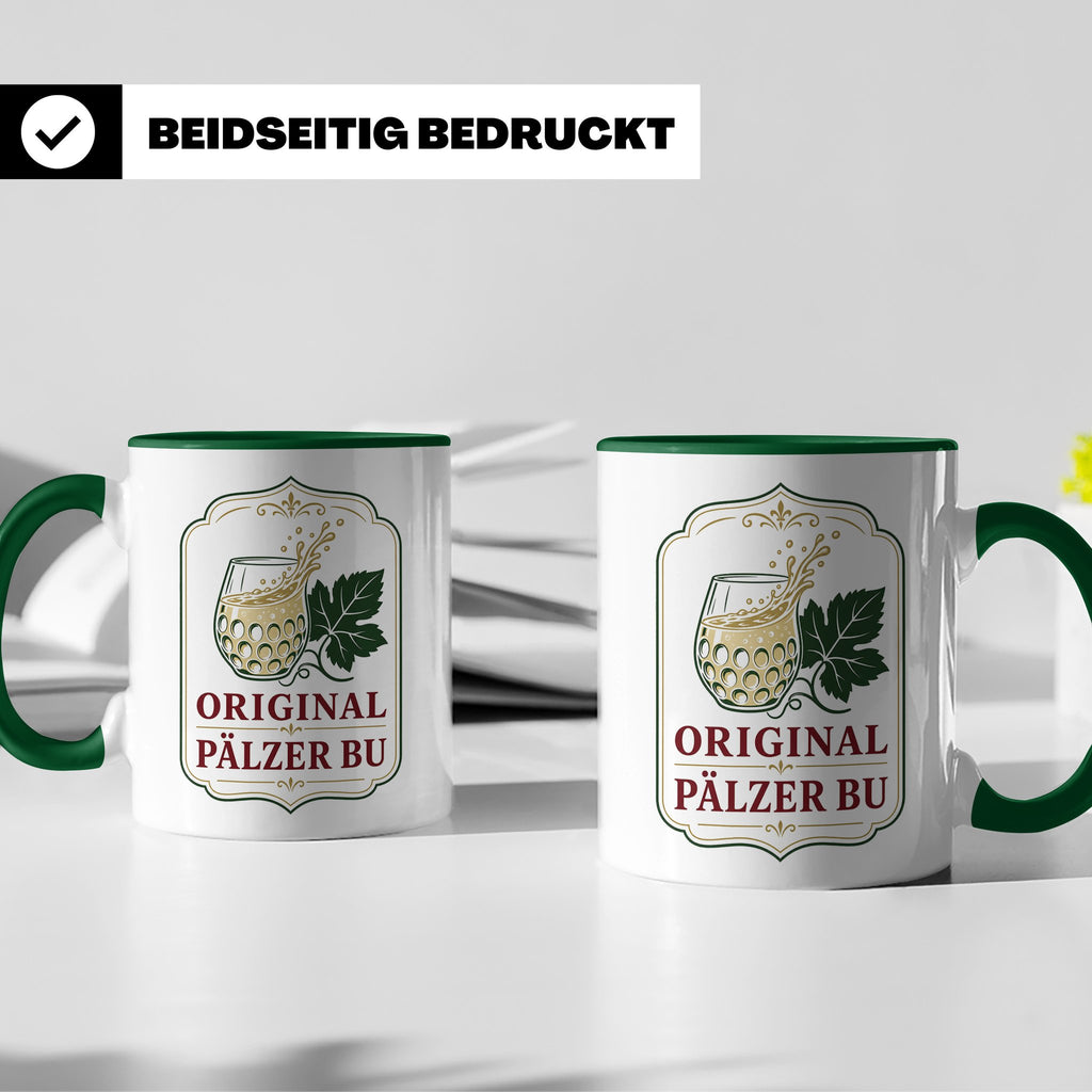 Pfalz Tasse Original Pälzer Bu - Pfälzer Dialekt Geschenk fü – Grün [farbe:grün]