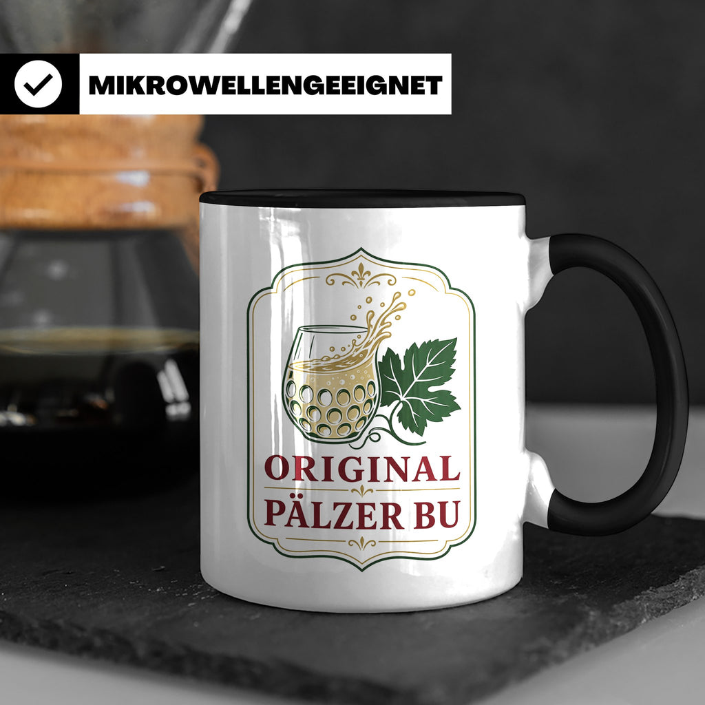 Pfalz Tasse Original Pälzer Bu - Pfälzer Dialekt Geschenk fü – Schwarz [farbe:schwarz]