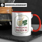 Pfalz Tasse Original Pälzer Bu - Pfälzer Dialekt Geschenk fü – Rot [farbe:rot]