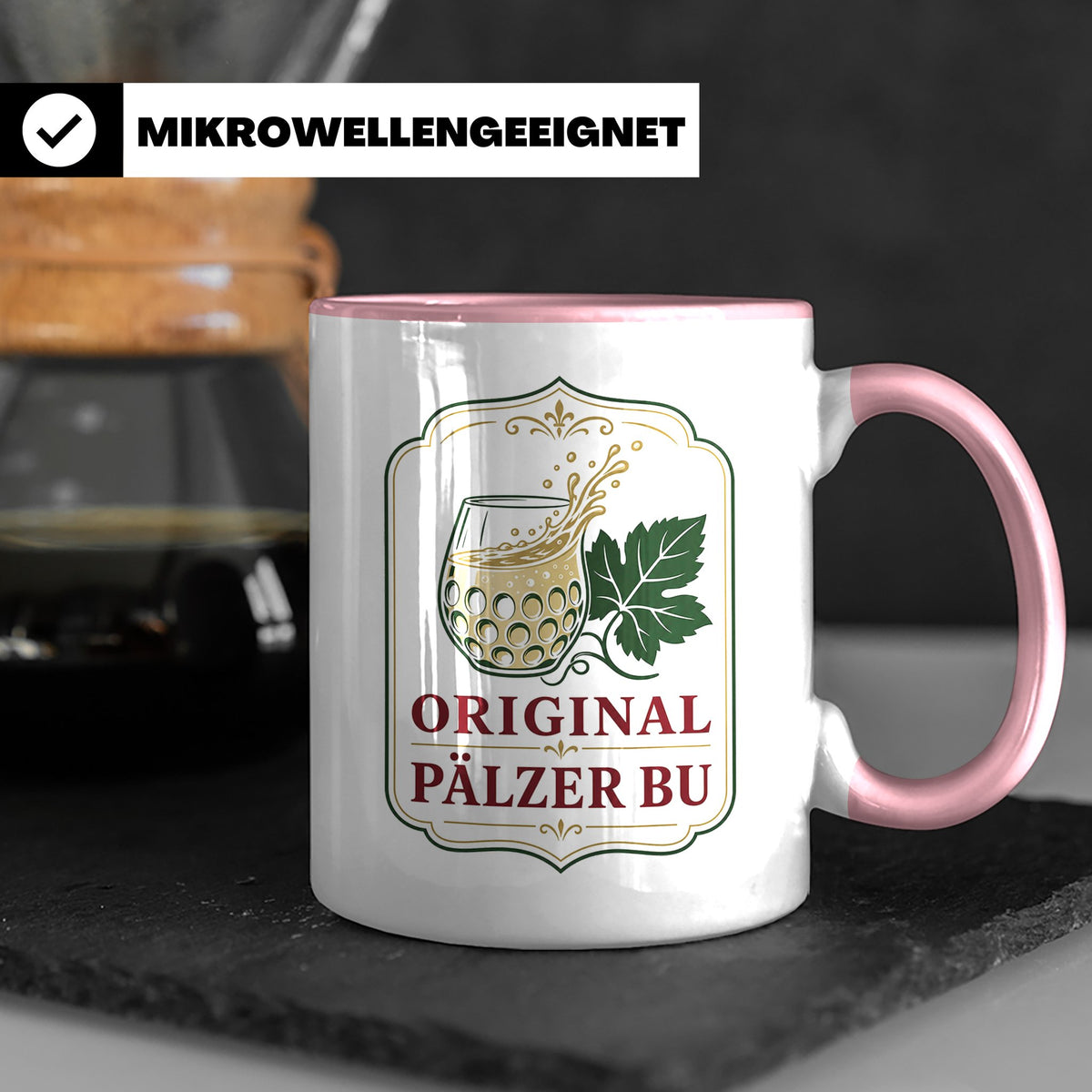 Pfalz Tasse Original Pälzer Bu - Pfälzer Dialekt Geschenk fü – Rosa [farbe:rosa]