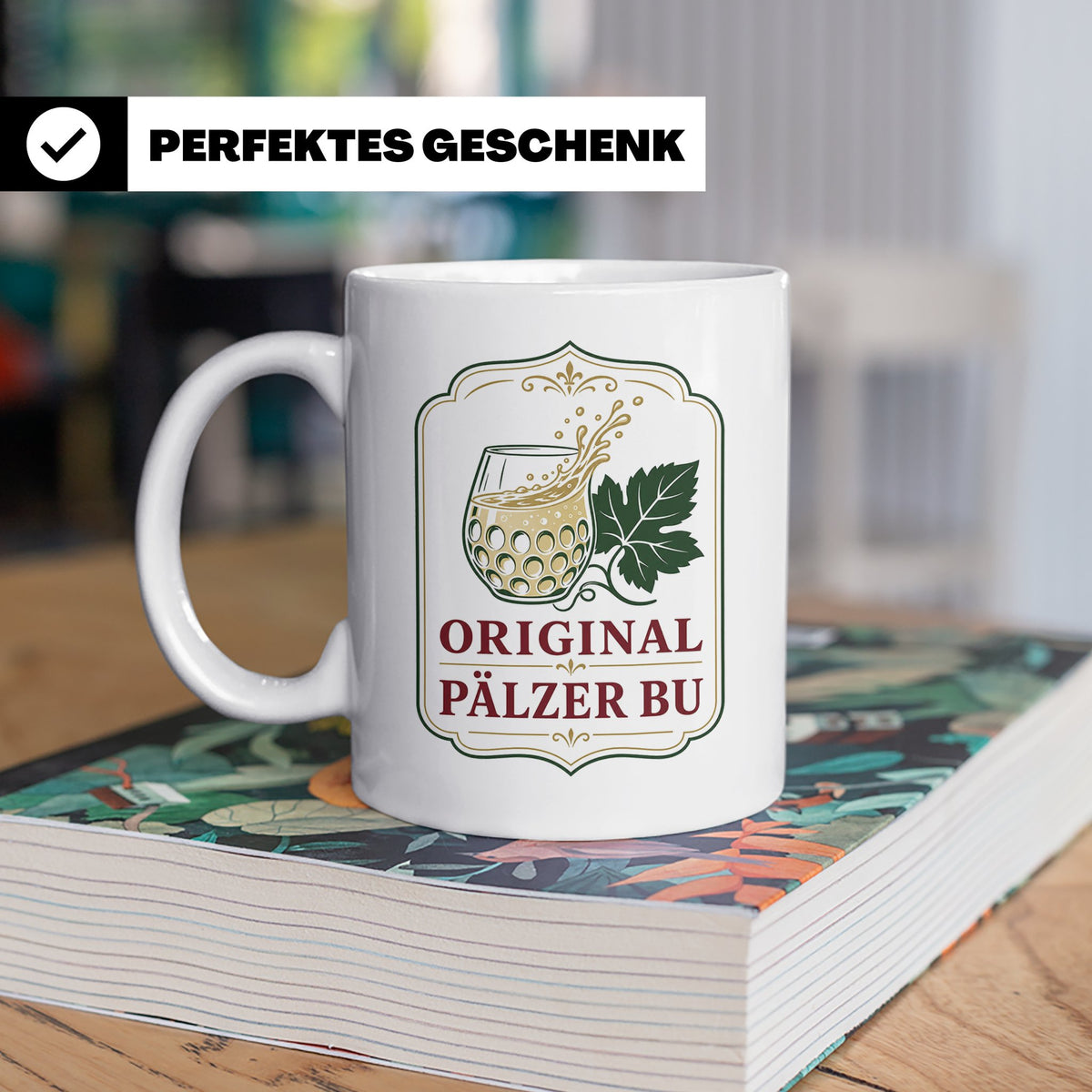 Pfalz Tasse Original Pälzer Bu - Pfälzer Dialekt Geschenk fü – Weiß [farbe:weiß]
