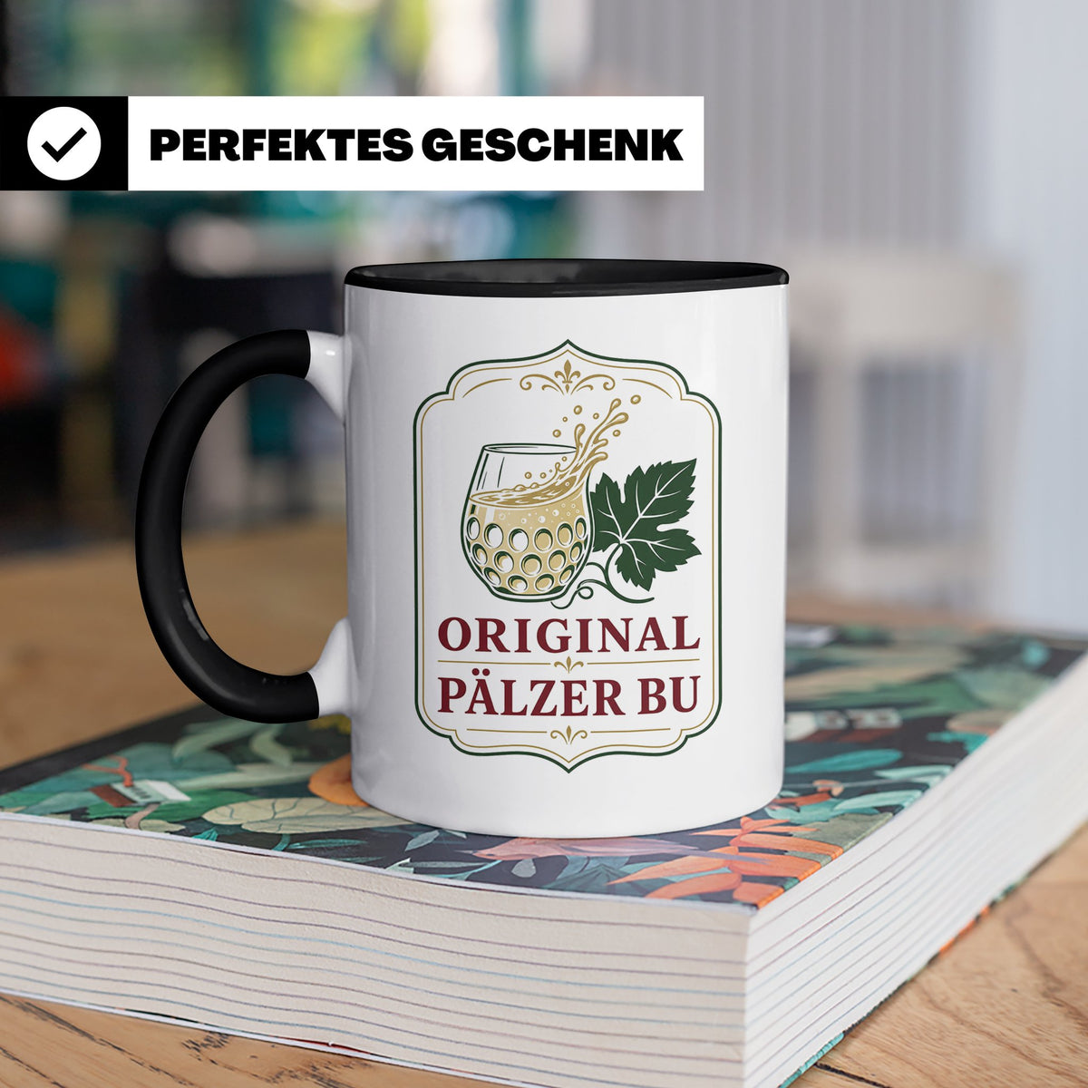 Pfalz Tasse Original Pälzer Bu - Pfälzer Dialekt Geschenk fü – Schwarz [farbe:schwarz]