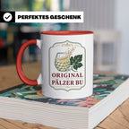 Pfalz Tasse Original Pälzer Bu - Pfälzer Dialekt Geschenk fü – Rot [farbe:rot]