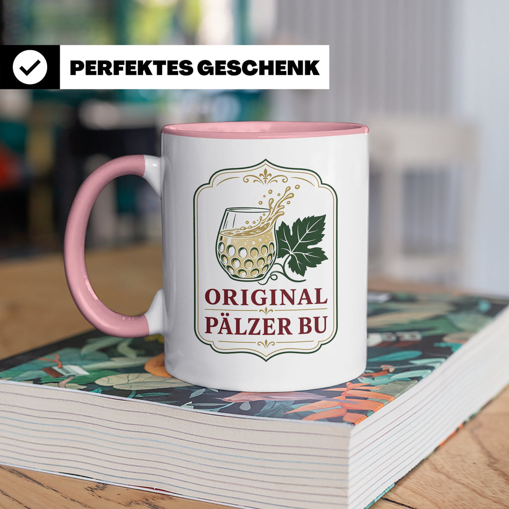 Pfalz Tasse Original Pälzer Bu - Pfälzer Dialekt Geschenk fü – Rosa [farbe:rosa]