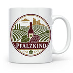 Pfalzkind Tasse - Pfalz Geschenk für Pfälzer Weinliebhaber H – Weiß [farbe:weiß]
