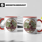 Pfalzkind Tasse - Pfalz Geschenk für Pfälzer Weinliebhaber H – Rot [farbe:rot]