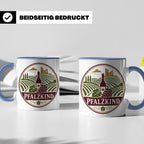 Pfalzkind Tasse - Pfalz Geschenk für Pfälzer Weinliebhaber H – Blau [farbe:blau]