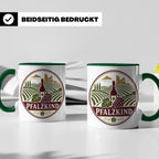 Pfalzkind Tasse - Pfalz Geschenk für Pfälzer Weinliebhaber H – Grün [farbe:grün]
