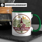 Pfalzkind Tasse - Pfalz Geschenk für Pfälzer Weinliebhaber H – Grün [farbe:grün]