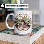 Pfalzkind Tasse - Pfalz Geschenk für Pfälzer Weinliebhaber H – Weiß [farbe:weiß]