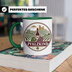 Pfalzkind Tasse - Pfalz Geschenk für Pfälzer Weinliebhaber H – Grün [farbe:grün]