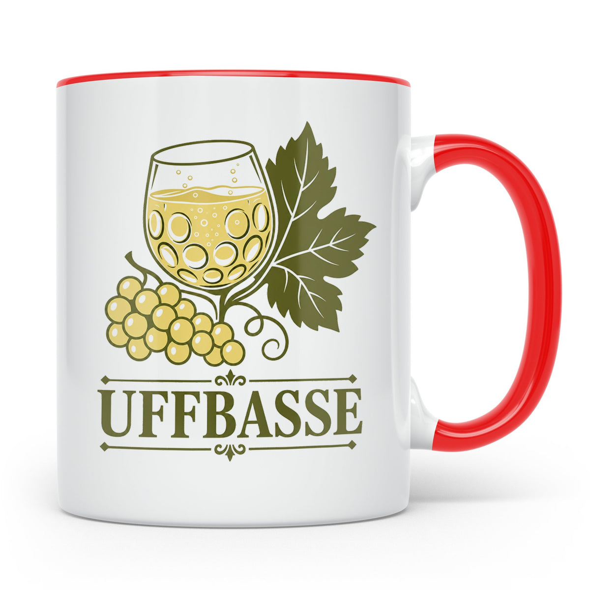 Pfalz Tasse Uffbasse - Pfälzer Dialekt Geschenk für Pfälzer  – Rot [farbe:rot]