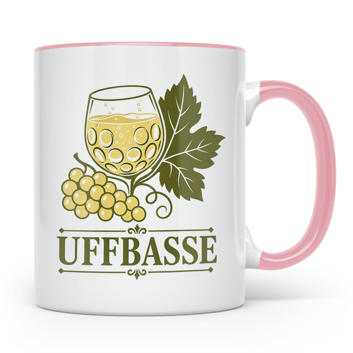 Pfalz Tasse Uffbasse - Pfälzer Dialekt Geschenk für Pfälzer  – Rosa [farbe:rosa]