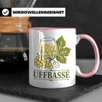 Pfalz Tasse Uffbasse - Pfälzer Dialekt Geschenk für Pfälzer  – Rosa [farbe:rosa]