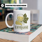 Pfalz Tasse Uffbasse - Pfälzer Dialekt Geschenk für Pfälzer  – Weiß [farbe:weiß]