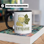 Pfalz Tasse Uffbasse - Pfälzer Dialekt Geschenk für Pfälzer  – Schwarz [farbe:schwarz]