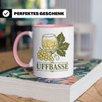 Pfalz Tasse Uffbasse - Pfälzer Dialekt Geschenk für Pfälzer  – Rosa [farbe:rosa]