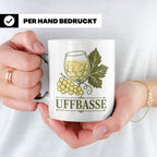 Pfalz Tasse Uffbasse - Pfälzer Dialekt Geschenk für Pfälzer  – Weiß [farbe:weiß]