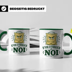 Schwäbisch Tasse B vor d frogsch Noi - Lustiges Geschenk für – Grün [farbe:grün]