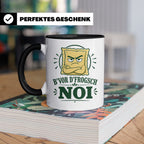 Schwäbisch Tasse B vor d frogsch Noi - Lustiges Geschenk für – Schwarz [farbe:schwarz]