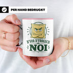 Schwäbisch Tasse B vor d frogsch Noi - Lustiges Geschenk für – Rosa [farbe:rosa]
