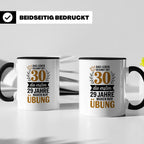 30. Geburtstag Tasse - Das Leben beginnt mit 30! Geschenkide – Schwarz [farbe:schwarz]