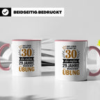 30. Geburtstag Tasse - Das Leben beginnt mit 30! Geschenkide – Rosa [farbe:rosa]