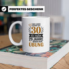 30. Geburtstag Tasse - Das Leben beginnt mit 30! Geschenkide – Weiß [farbe:weiß]