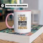 30. Geburtstag Tasse - Das Leben beginnt mit 30! Geschenkide – Rosa [farbe:rosa]
