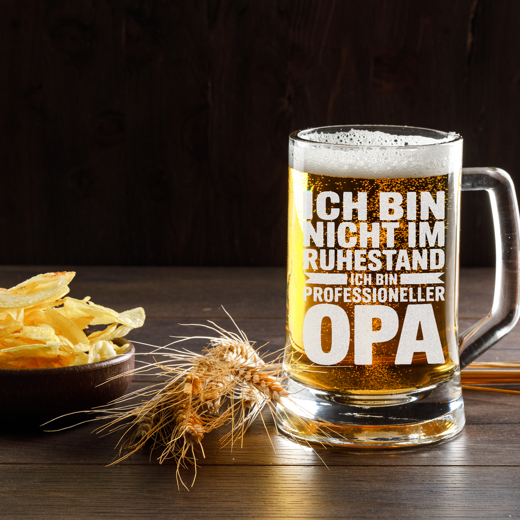 Renter Opa Bierkrug Professioneller Opa Geschenk Zum Ruhestand Männer Renteneintritt Bierkrug