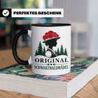 Schwarzwald Tasse Original Schwarzwaldmädel - Geschenk für F – Schwarz [farbe:schwarz]