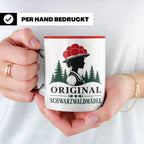 Schwarzwald Tasse Original Schwarzwaldmädel - Geschenk für F – Rot [farbe:rot]