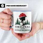 Schwarzwald Tasse Original Schwarzwaldmädel - Geschenk für F – Blau [farbe:blau]