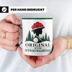 Schwarzwald Tasse Original Schwarzwaldmädel - Geschenk für F – Grün [farbe:grün]