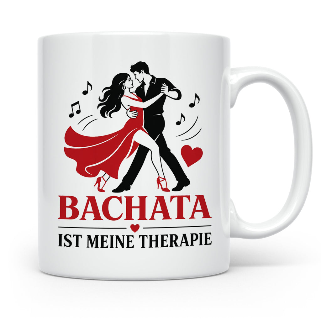 Bachata Tasse Bachata ist meine Therapie - Geschenk für Tänz – Weiß [farbe:weiß]