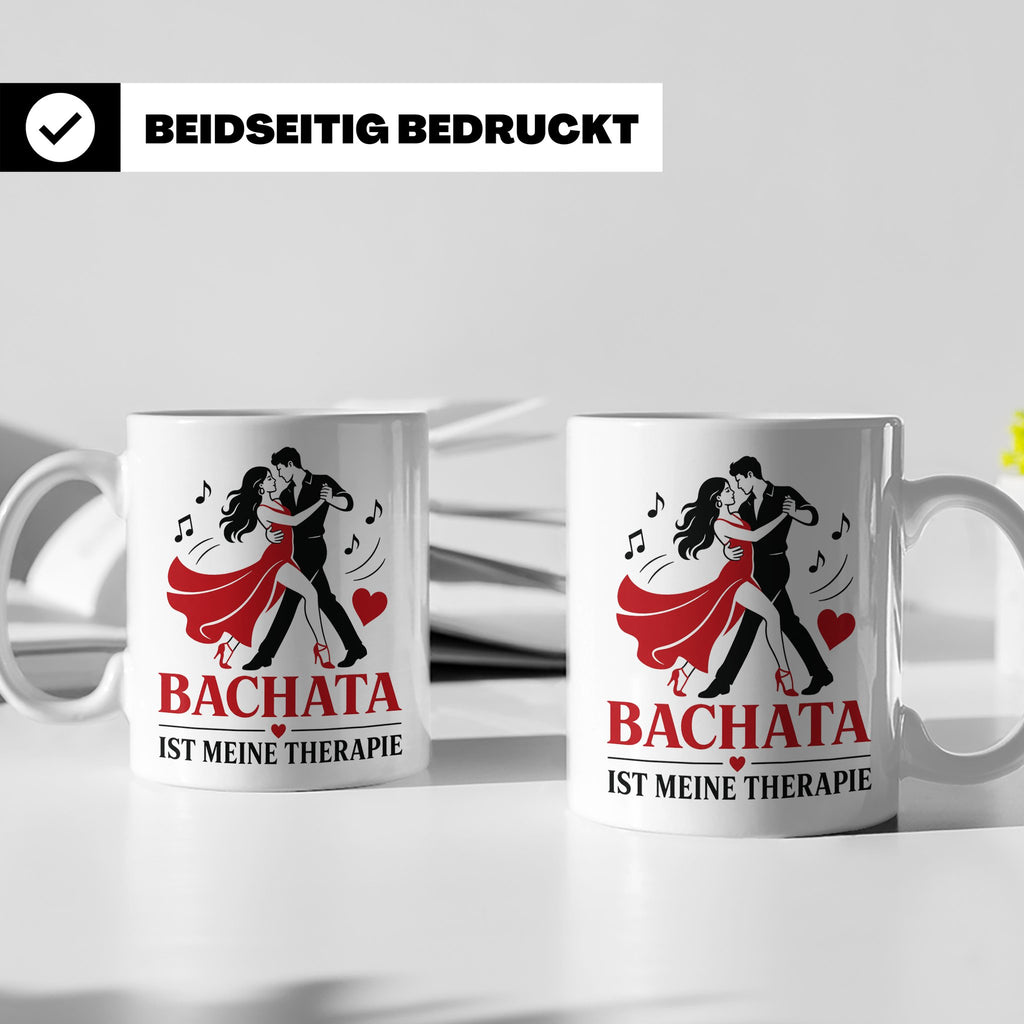 Bachata Tasse Bachata ist meine Therapie - Geschenk für Tänz – Weiß [farbe:weiß]