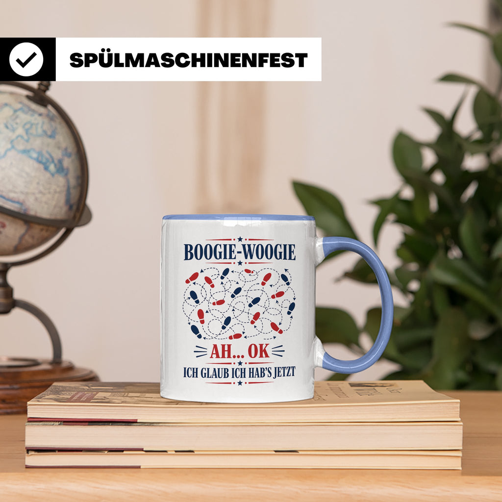 Boogie Woogie Tasse Ah ok ich glaub ich habs jetzt - Lustige – Blau [farbe:blau]